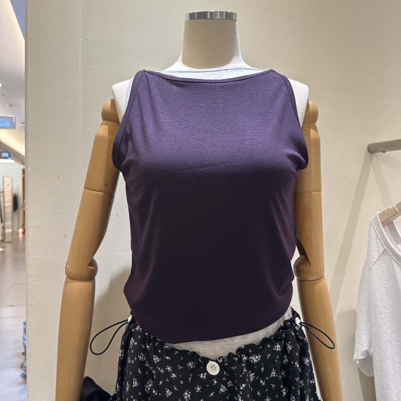 MOREMORE東大門㊣代購女裝新品職業時尚25春夏真品吊帶背心more more吊帶/背心圖色3