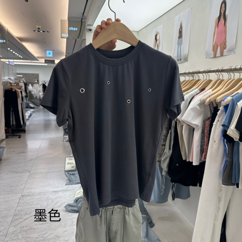 CHAV東大門㊣直郵女士新品推薦時尚真品職業人氣熱賣25春夏T恤CHAVT恤圖色2