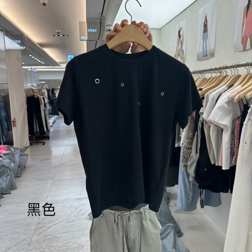 CHAV東大門㊣直郵女士新品推薦時尚真品職業人氣熱賣25春夏T恤CHAVT恤圖色3