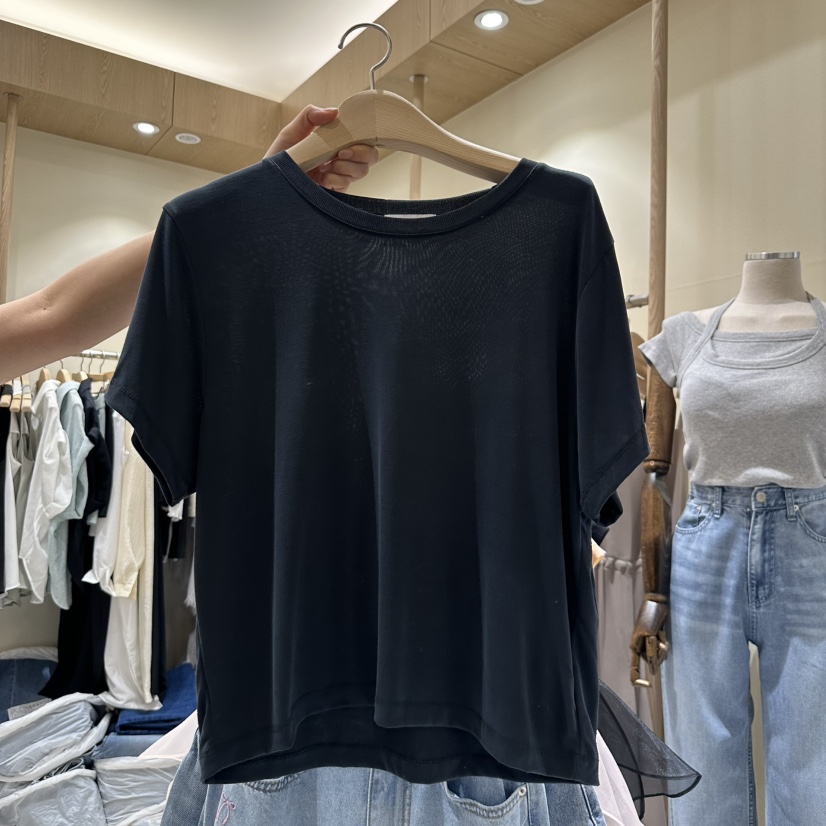 VINTAGE VIBE韓國直郵㊣女裝新品熱賣休閑真品時尚推薦T恤VINTAGE VIBET恤圖色3