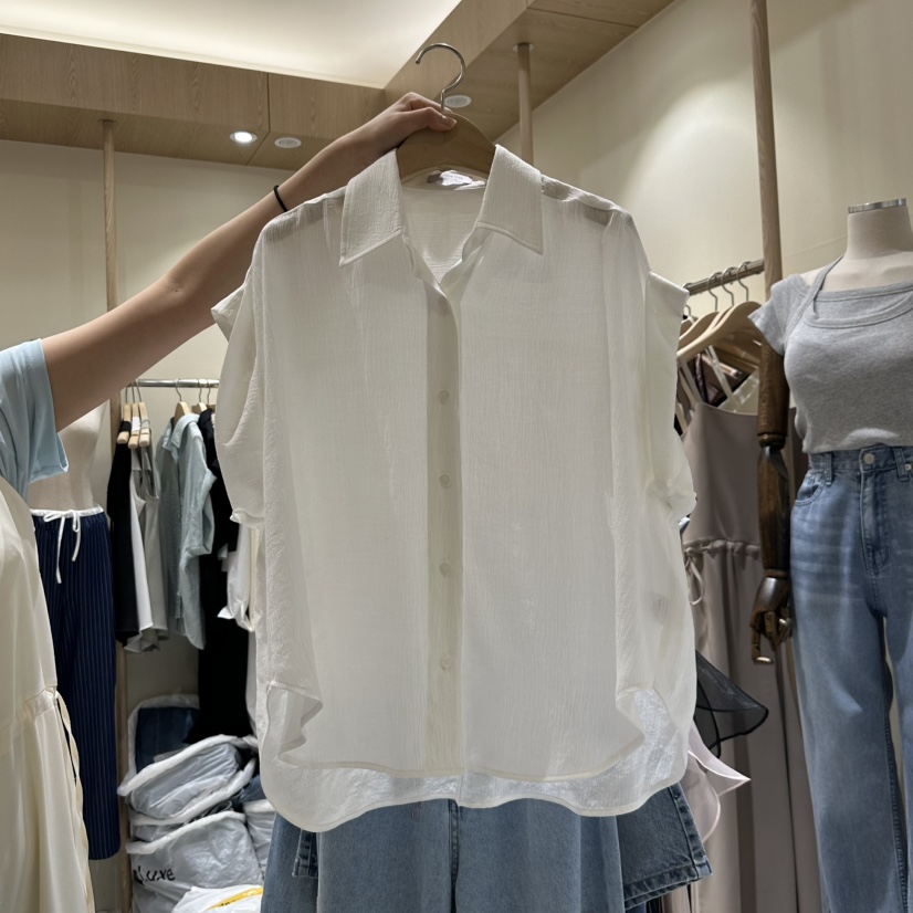 VINTAGE VIBE東大門㊣代購女士新品休閑時尚職業襯衫蕾絲衫VINTAGE VIBE襯衫/蕾絲衫