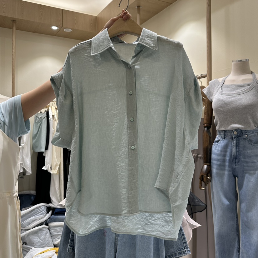 VINTAGE VIBE東大門㊣代購女士新品休閑時尚職業襯衫蕾絲衫VINTAGE VIBE襯衫/蕾絲衫圖色2
