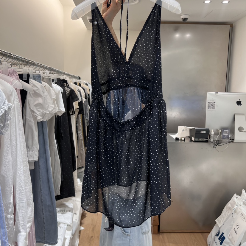 MEET ME東大門㊣直郵女士新品人氣休閑職業真品25春夏吊帶背心MEET ME吊帶/背心