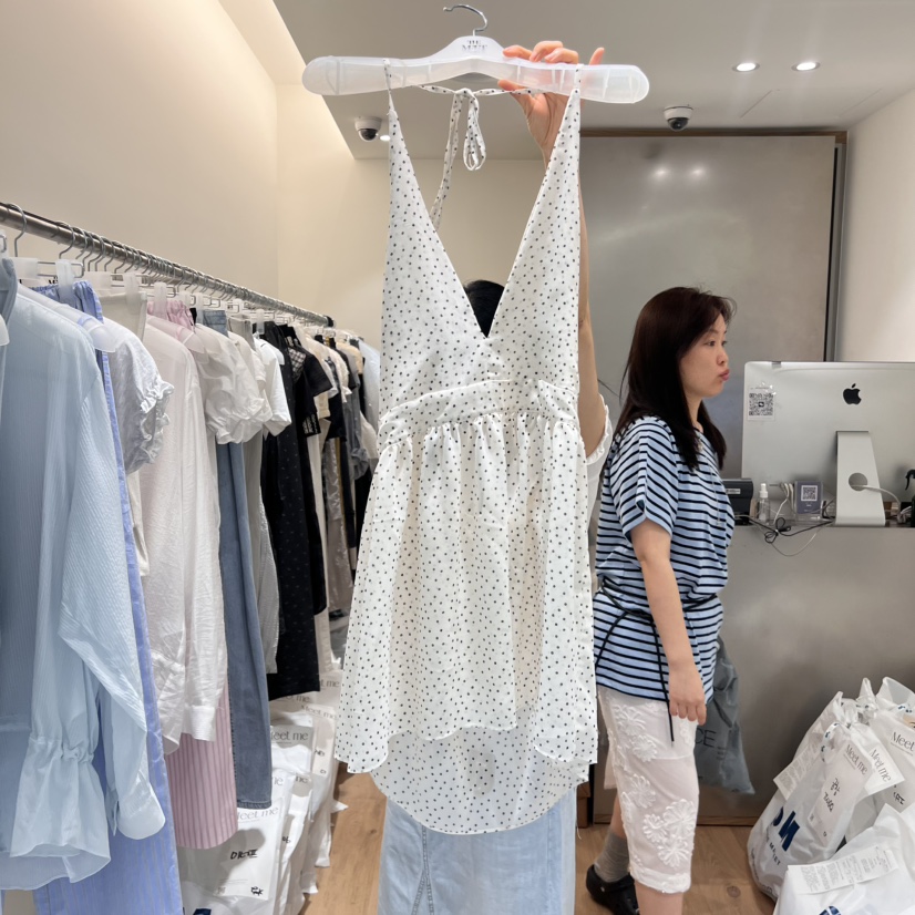 MEET ME東大門㊣直郵女士新品人氣休閑職業真品25春夏吊帶背心MEET ME吊帶/背心