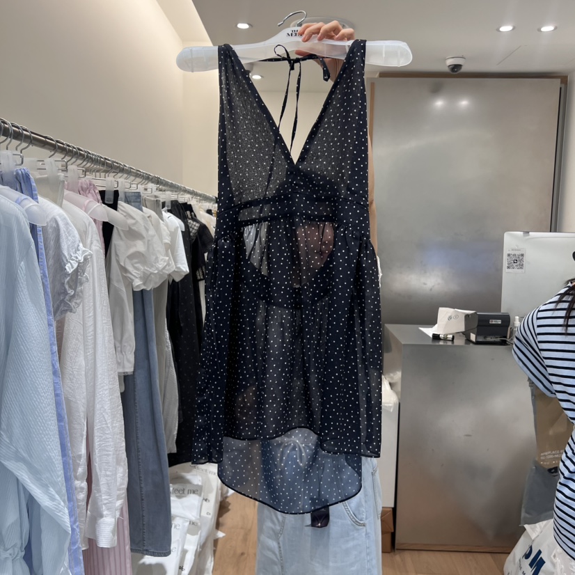 MEET ME東大門㊣直郵女士新品人氣休閑職業真品25春夏吊帶背心MEET ME吊帶/背心圖色2