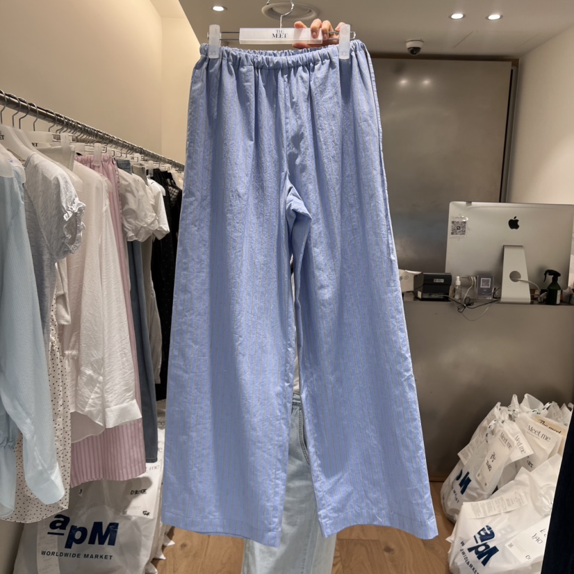 MEET ME韓國直郵㊣女裝新款時尚25春夏真品職業推薦休閑褲MEET ME休閑褲