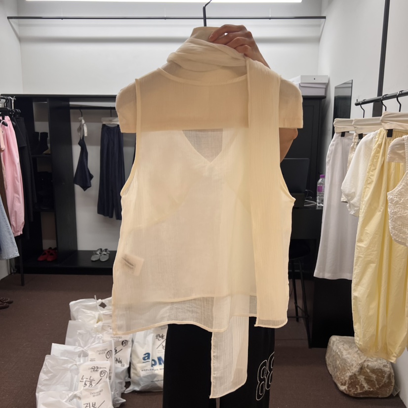 UNANSWERED-MYSTERY東大門㊣實拍女裝新品熱賣真品吊帶背心UNANSWERED/MYSTERY吊帶/背心