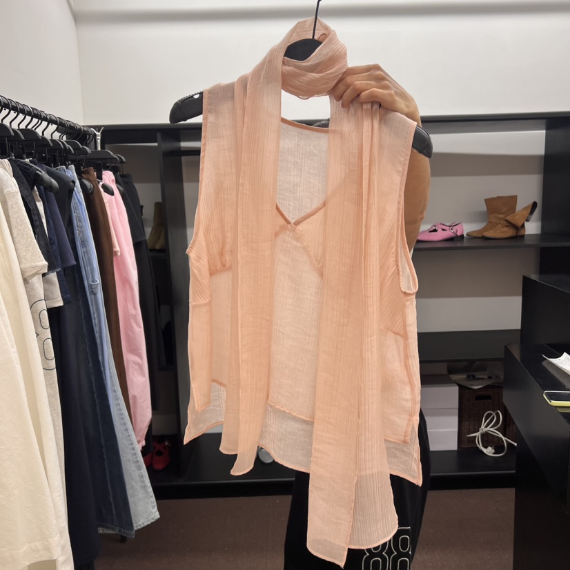 UNANSWERED-MYSTERY東大門㊣實拍女裝新品熱賣真品吊帶背心UNANSWERED/MYSTERY吊帶/背心圖色3