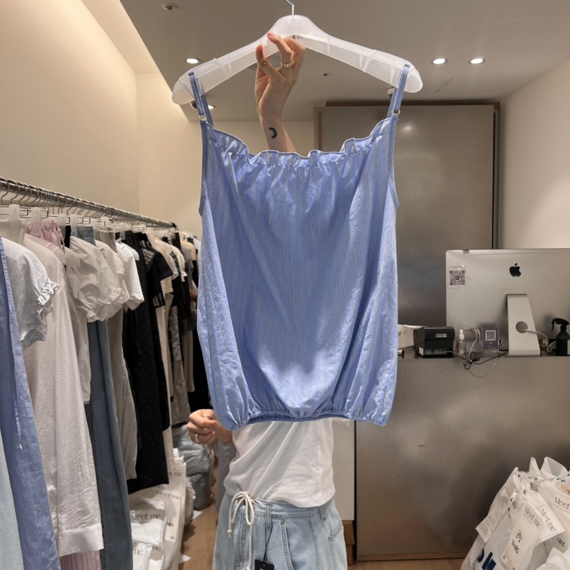 MEET ME韓國直郵㊣女士新款人氣時尚休閑25春夏熱賣吊帶背心MEET ME吊帶/背心