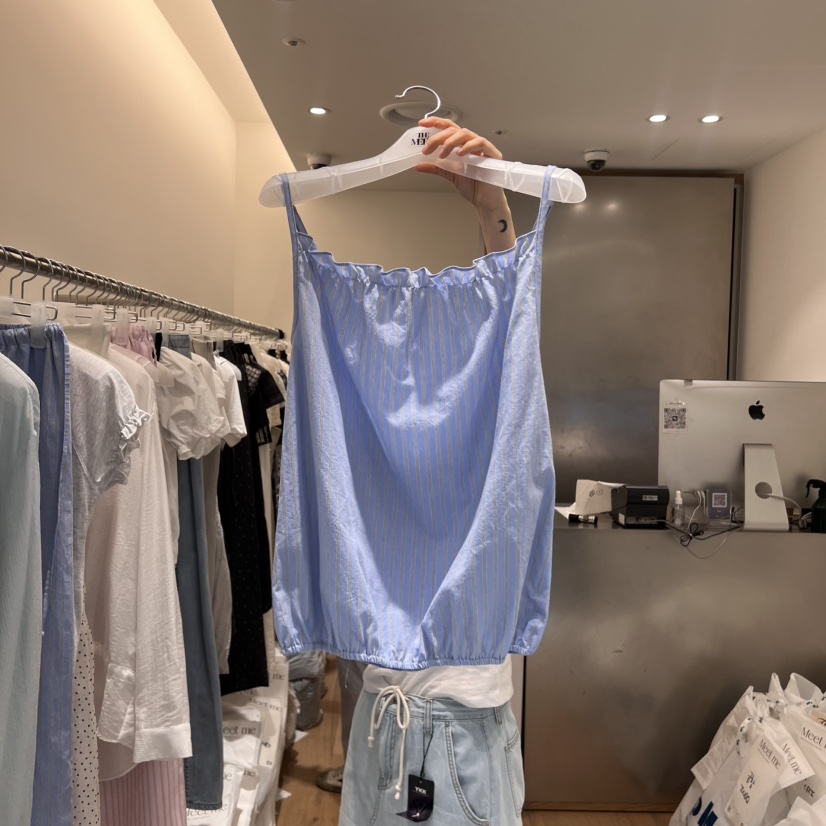 MEET ME韓國直郵㊣女士新款人氣時尚休閑25春夏熱賣吊帶背心MEET ME吊帶/背心
