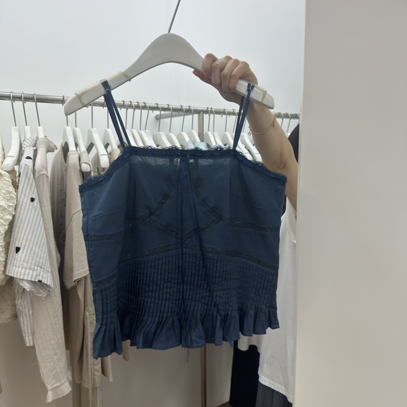 MYNAMEIS東大門㊣實拍女士新品25春夏休閑推薦真品吊帶背心MYNAMEIS吊帶/背心圖色3