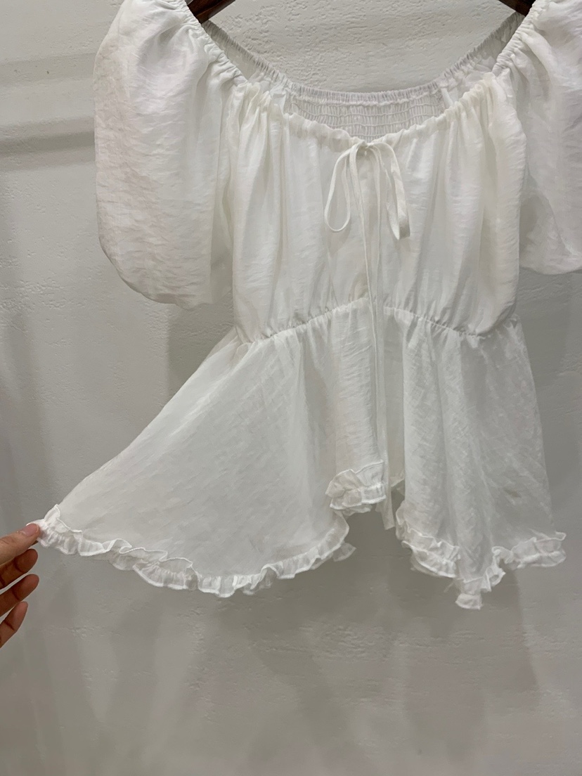 BANI BLUSH東大門㊣直郵女士新品休閑時尚25春夏襯衫蕾絲衫BANI BLUSH襯衫/蕾絲衫