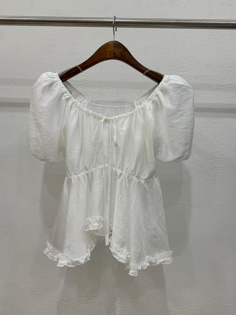 BANI BLUSH東大門㊣直郵女士新品休閑時尚25春夏襯衫蕾絲衫BANI BLUSH襯衫/蕾絲衫圖色1