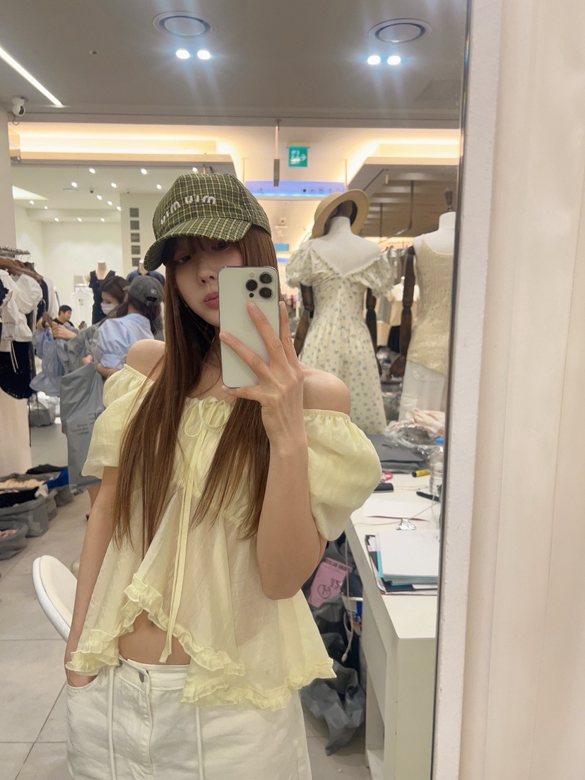 BANI BLUSH東大門㊣直郵女士新品休閑時尚25春夏襯衫蕾絲衫BANI BLUSH襯衫/蕾絲衫圖色3