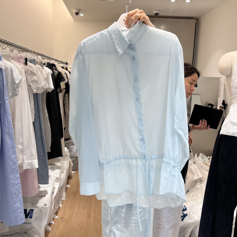 MEET ME東大門㊣實拍女裝新品熱賣25春夏人氣真品襯衫蕾絲衫MEET ME襯衫/蕾絲衫圖色2