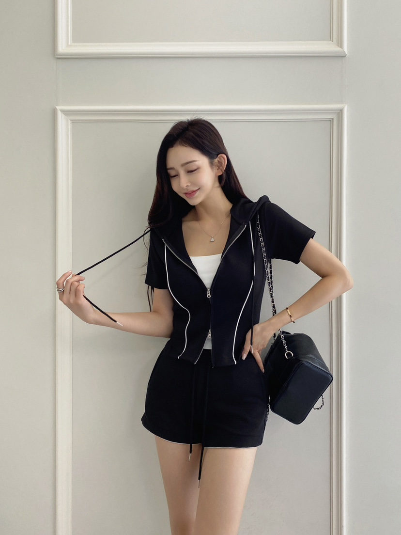 CLOTH韓國直郵㊣女裝新款職業推薦熱賣休閑真品套裝套裝連帽CLOTH套裝