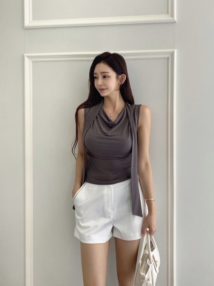 CLOTH韓國代購㊣女士新品休閑人氣推薦職業時尚熱賣吊帶背心CLOTH吊帶/背心
