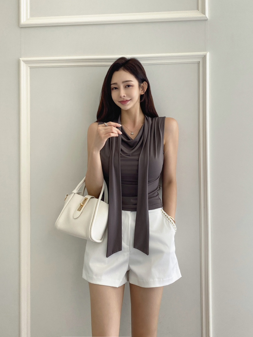 CLOTH韓國代購㊣女士新品休閑人氣推薦職業時尚熱賣吊帶背心CLOTH吊帶/背心