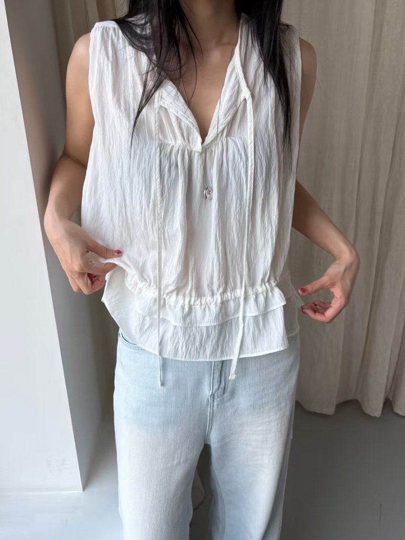 Verbena東大門㊣實拍女裝新品熱賣職業25春夏休閑人氣吊帶背心Verbena吊帶/背心