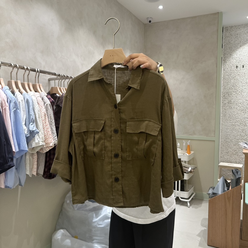 DELI JENNY東大門㊣直郵女士新款職業熱賣25春夏襯衫蕾絲衫DELI JENNY襯衫/蕾絲衫圖色2