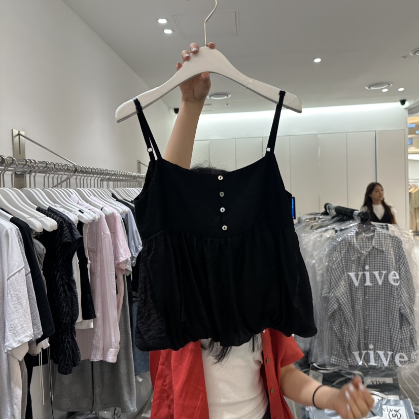 VIVE韓國代購㊣女裝新款熱賣休閑人氣時尚真品職業吊帶背心VIVE吊帶/背心圖色2