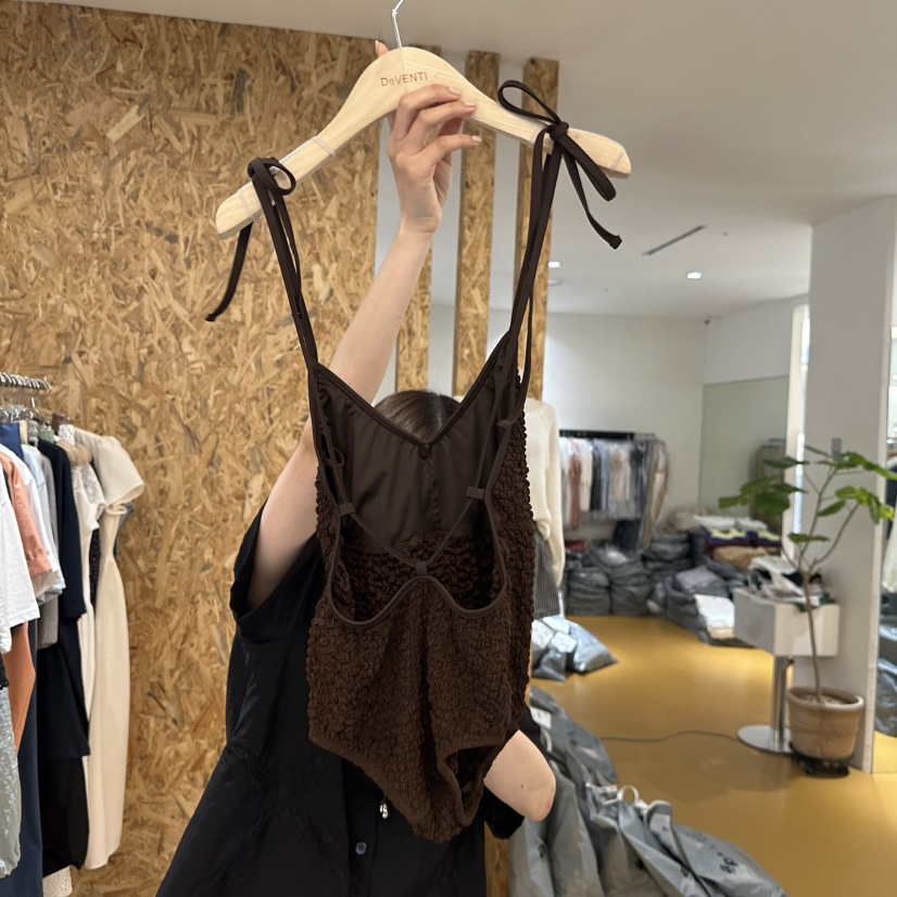DE VENTI東大門㊣實拍女裝新品時尚休閑熱賣人氣吊帶背心褶皺DE VENTI吊帶/背心