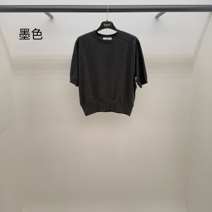 空韓國代購㊣女裝新款真品職業推薦熱賣時尚休閑25春夏人氣T恤EDITT恤圖色2