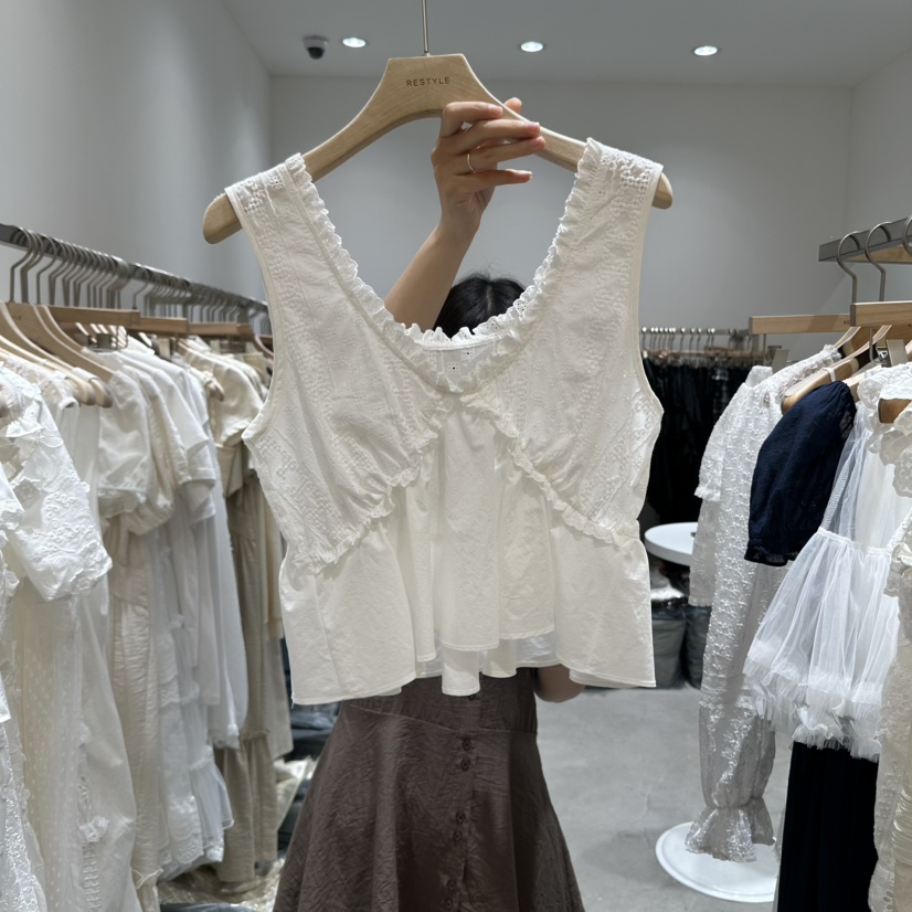 RE STYLE-Q韓國直郵㊣女士新款推薦25春夏真品休閑吊帶背心RE STYLE吊帶/背心圖色2
