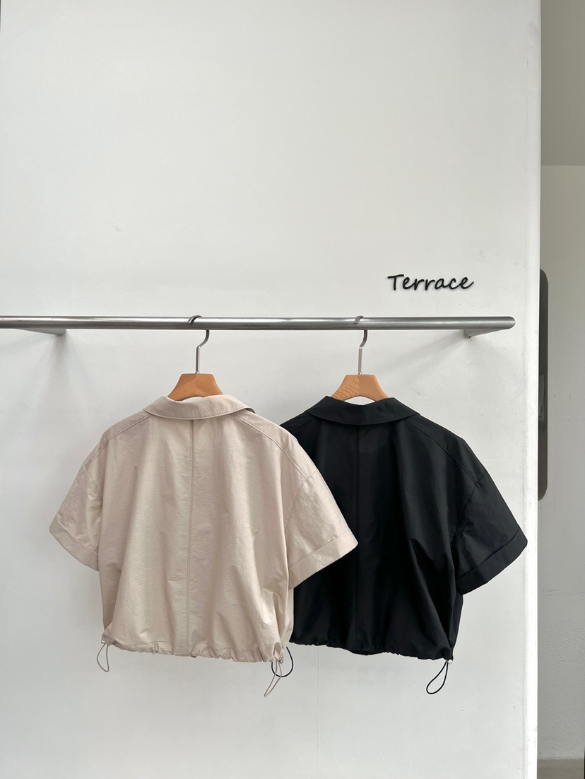 TERRACE韓國直郵㊣女士新品時尚熱賣25春夏人氣推薦襯衫蕾絲衫TERRACE襯衫/蕾絲衫