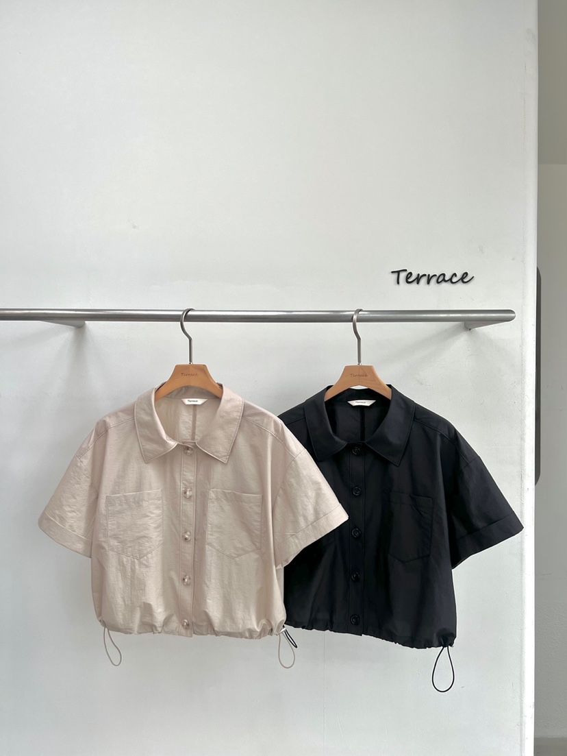 TERRACE韓國直郵㊣女士新品時尚熱賣25春夏人氣推薦襯衫蕾絲衫TERRACE襯衫/蕾絲衫