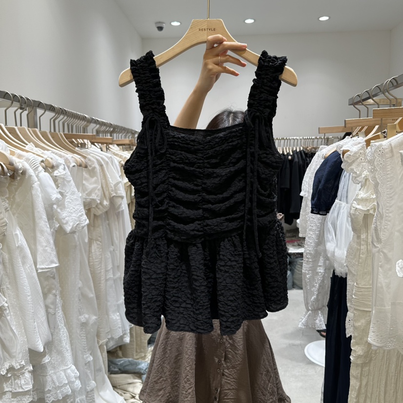 RE STYLE-Q東大門㊣直郵女裝新品休閑真品熱賣推薦吊帶背心RE STYLE吊帶/背心圖色2