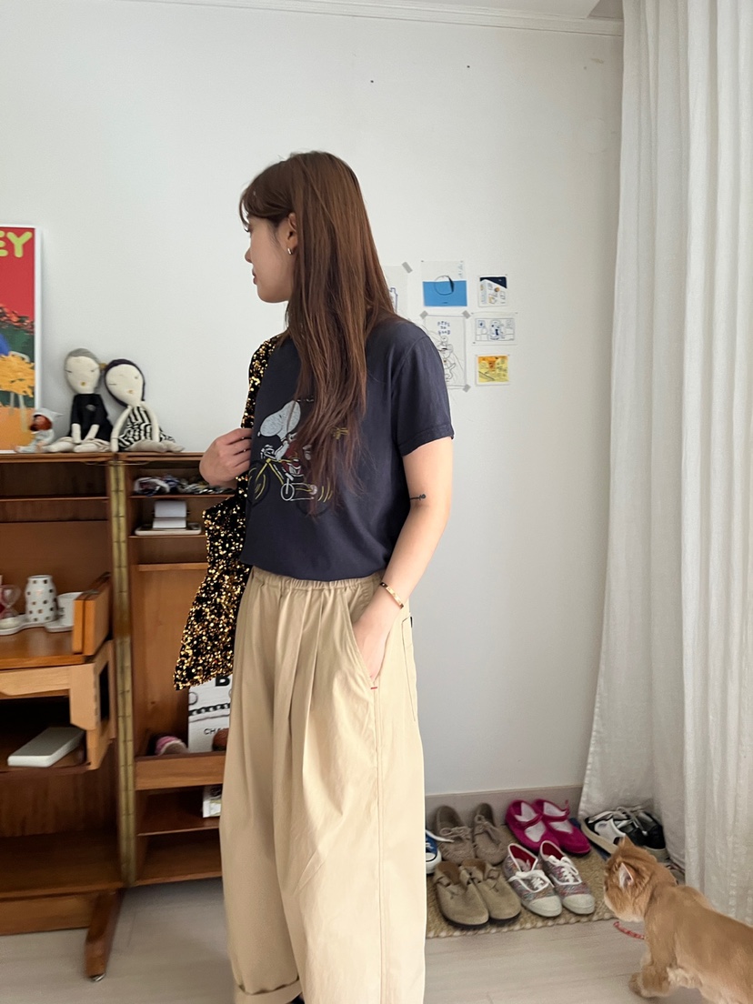 AT NOTE東大門㊣直郵女裝新品職業休閑25春夏人氣T恤史努比AT NOTET恤