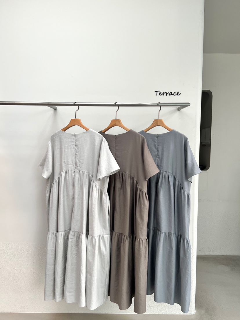 TERRACE韓國代購㊣女士新品25春夏人氣真品推薦休閑時尚連衣裙TERRACE連衣裙