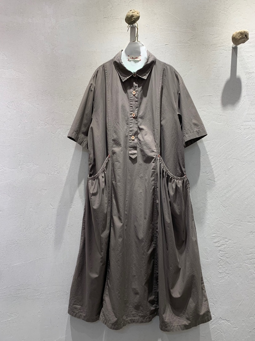 AT NOTE韓國代購㊣女士新款25春夏職業推薦連衣裙口袋棉質AT NOTE連衣裙