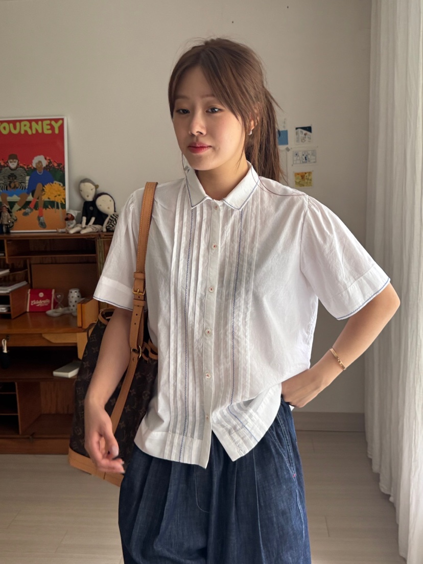 AT NOTE東大門㊣代購女裝新品人氣休閑25春夏職業襯衫蕾絲衫AT NOTE襯衫/蕾絲衫