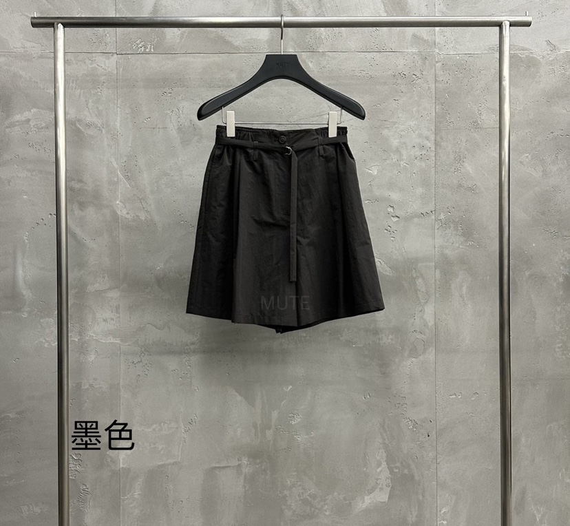 MUTE-P東大門㊣代購女士新款職業25春夏熱賣推薦短褲含腰帶MUTE短褲圖色3