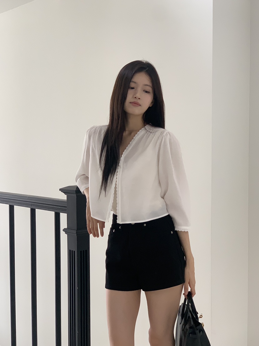 LOGARDEN東大門㊣代購女士新款職業推薦時尚人氣襯衫蕾絲衫LO GARDEN襯衫/蕾絲衫