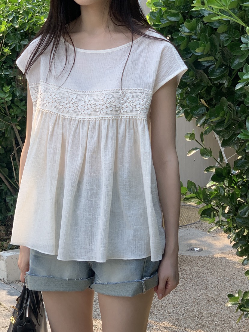 LOGARDEN東大門㊣代購女裝新品熱賣25春夏人氣推薦襯衫蕾絲衫LO GARDEN襯衫/蕾絲衫