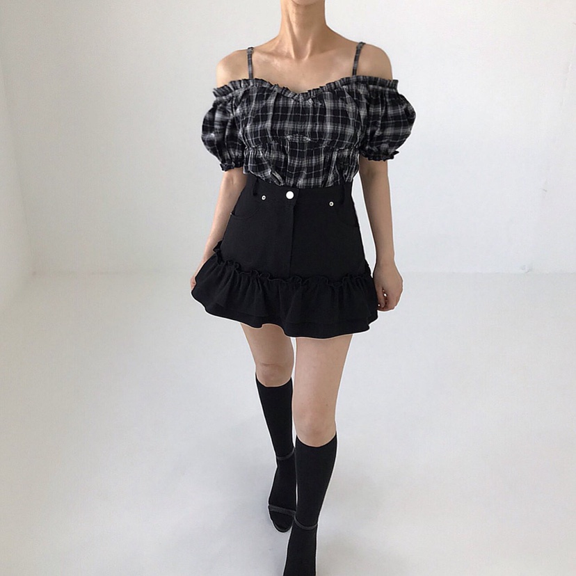 2TWO MOON東大門㊣代購女裝新款休閑25春夏人氣職業推薦短裙2TWO MOON短裙