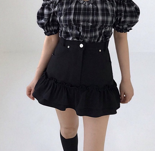 2TWO MOON東大門㊣代購女裝新款休閑25春夏人氣職業推薦短裙2TWO MOON短裙