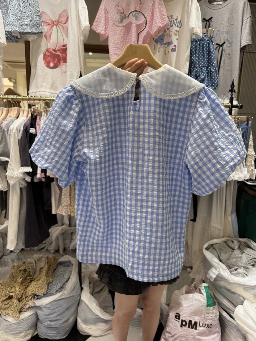 BE&BE東大門㊣代購女士新品推薦25春夏真品襯衫蕾絲衫BE&be襯衫/蕾絲衫