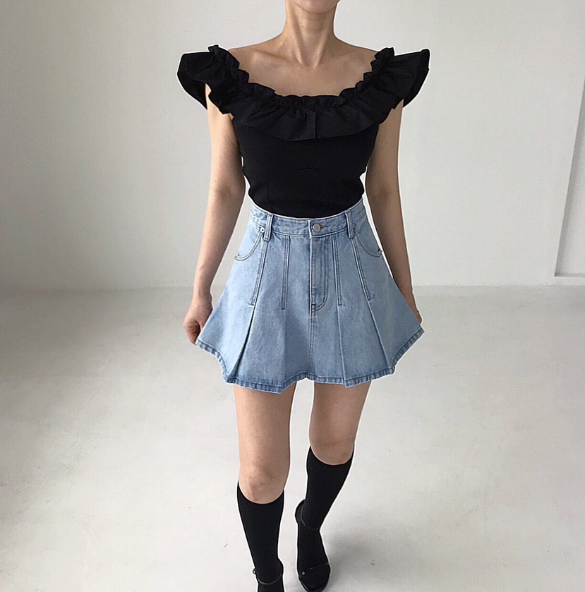 2TWO MOON韓國代購㊣女士新款熱賣時尚25春夏人氣職業短裙2TWO MOON短裙