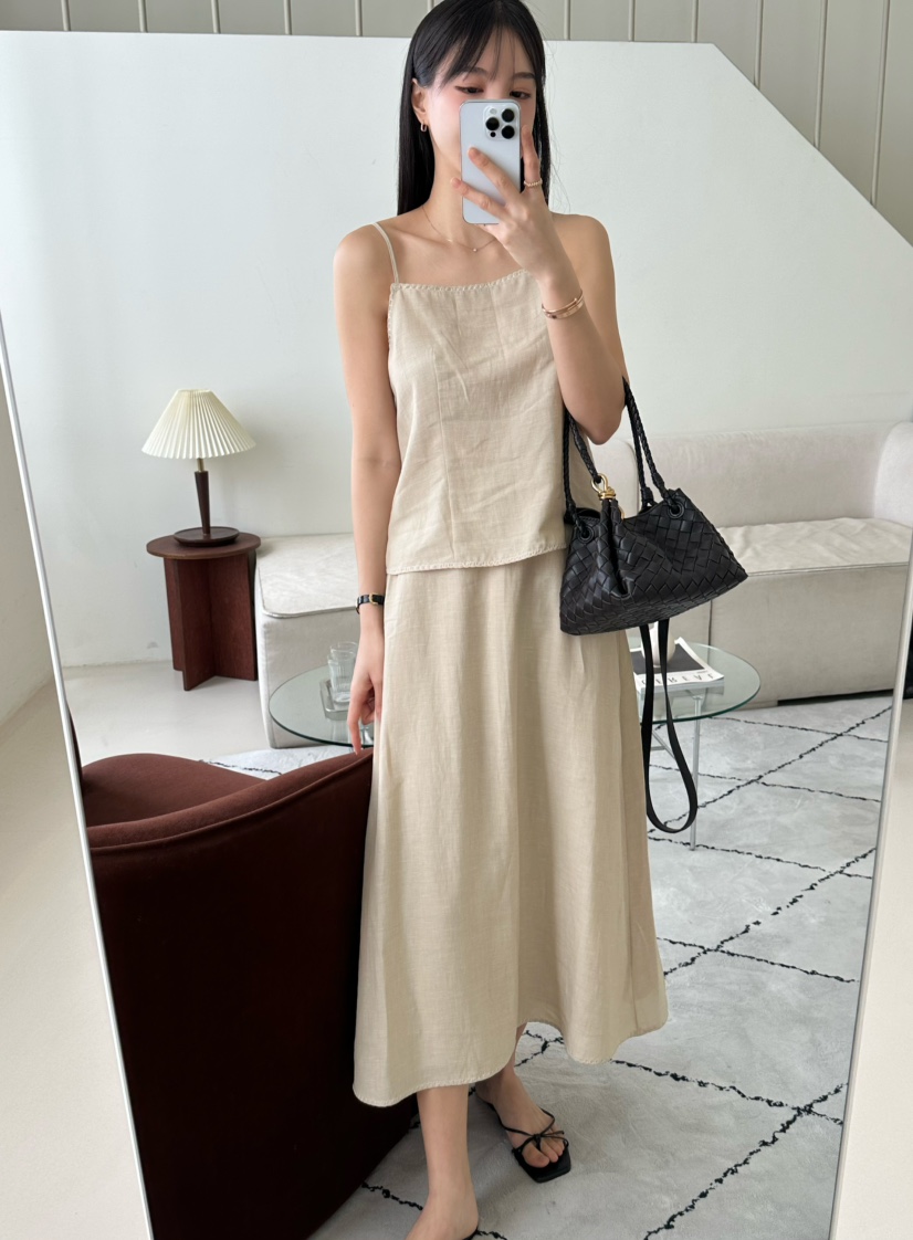 LE VASE東大門㊣直郵女裝新款職業熱賣真品休閑人氣吊帶背心LE VASE吊帶/背心