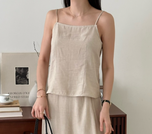 LE VASE東大門㊣直郵女裝新款職業熱賣真品休閑人氣吊帶背心LE VASE吊帶/背心
