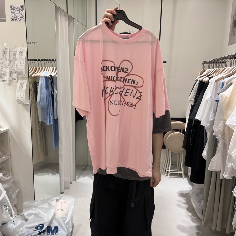 YUNBAL東大門㊣直郵女裝新品25春夏推薦時尚人氣休閑真品T恤YUNBALT恤圖色2