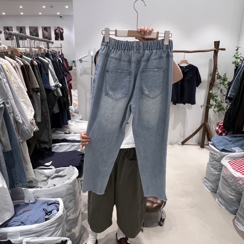 BLOOM韓國直郵㊣女裝新款時尚熱賣真品人氣25春夏牛仔褲復古BLOOM-S牛仔褲