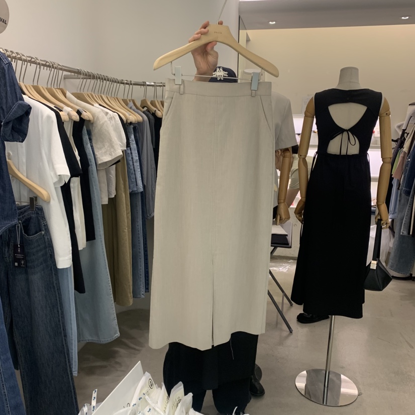 PHILO韓國代購㊣女士新款人氣推薦真品熱賣職業半身裙中短裙PHILO半身裙/中短裙
