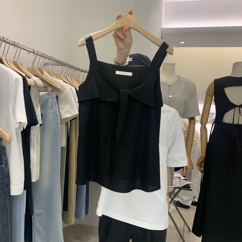 PHILO韓國代購㊣女裝新款人氣熱賣休閑職業25春夏推薦吊帶背心PHILO吊帶/背心圖色3