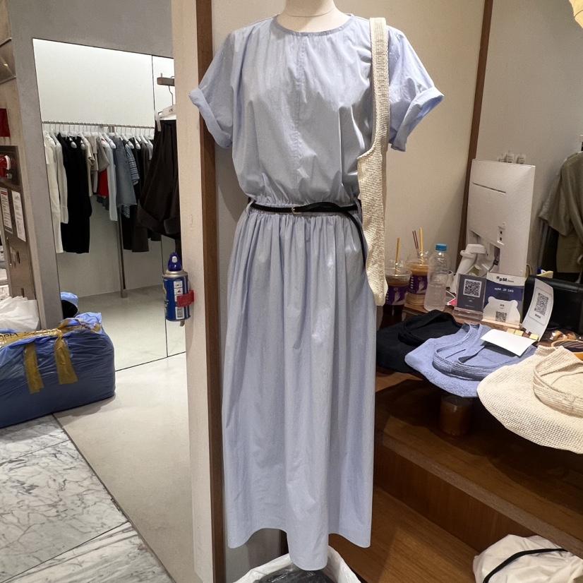 LOFN東大門㊣代購女裝新款人氣休閑時尚25春夏連衣裙不含腰帶LOFN連衣裙