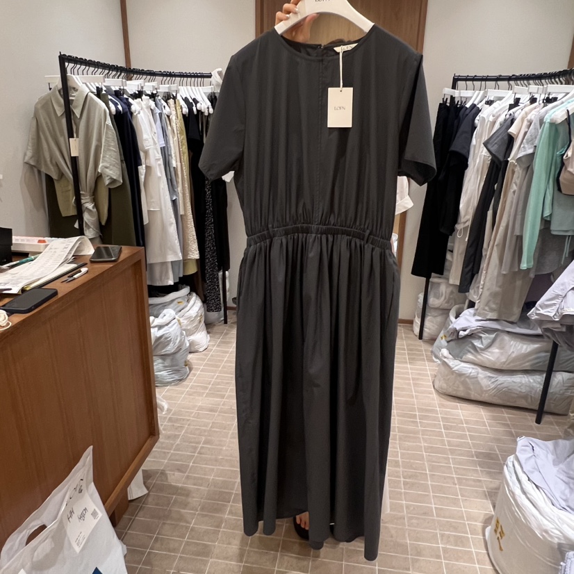 LOFN東大門㊣代購女裝新款人氣休閑時尚25春夏連衣裙不含腰帶LOFN連衣裙圖色3